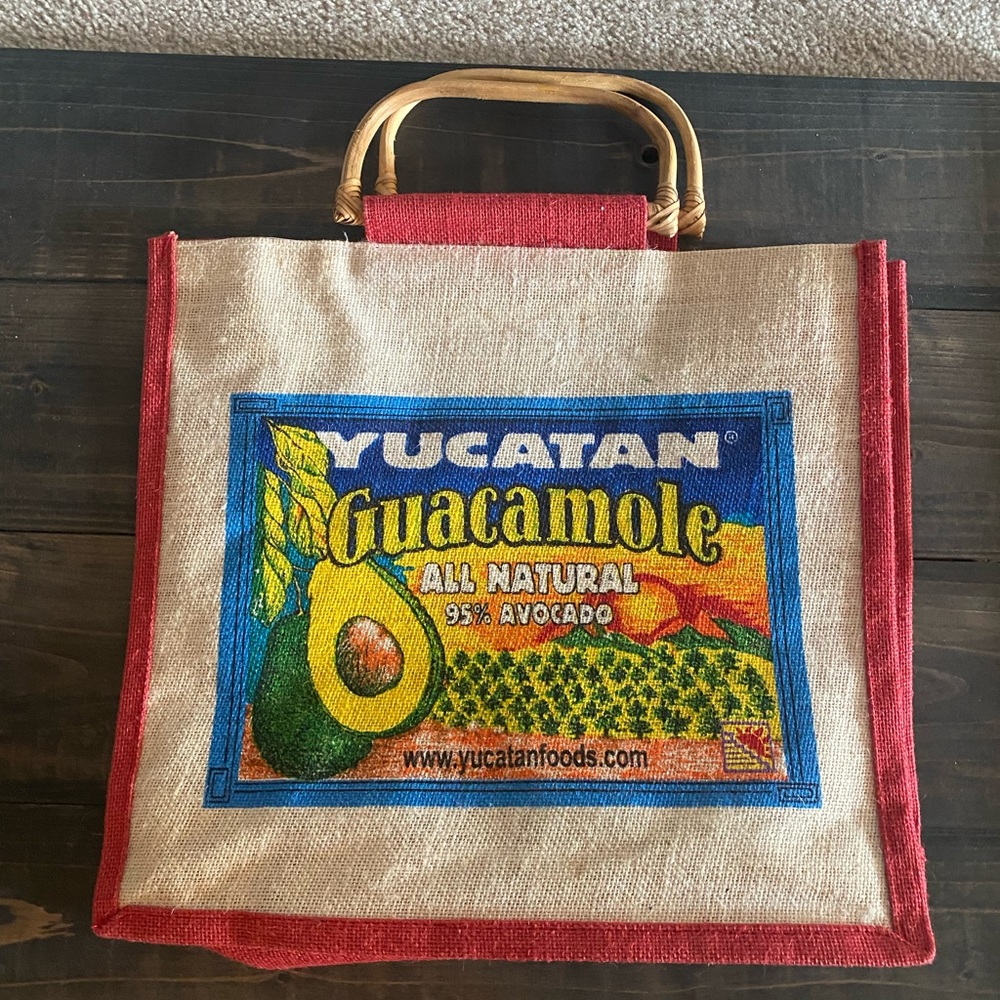 Yucatán Guacamole Jute Tote Bag